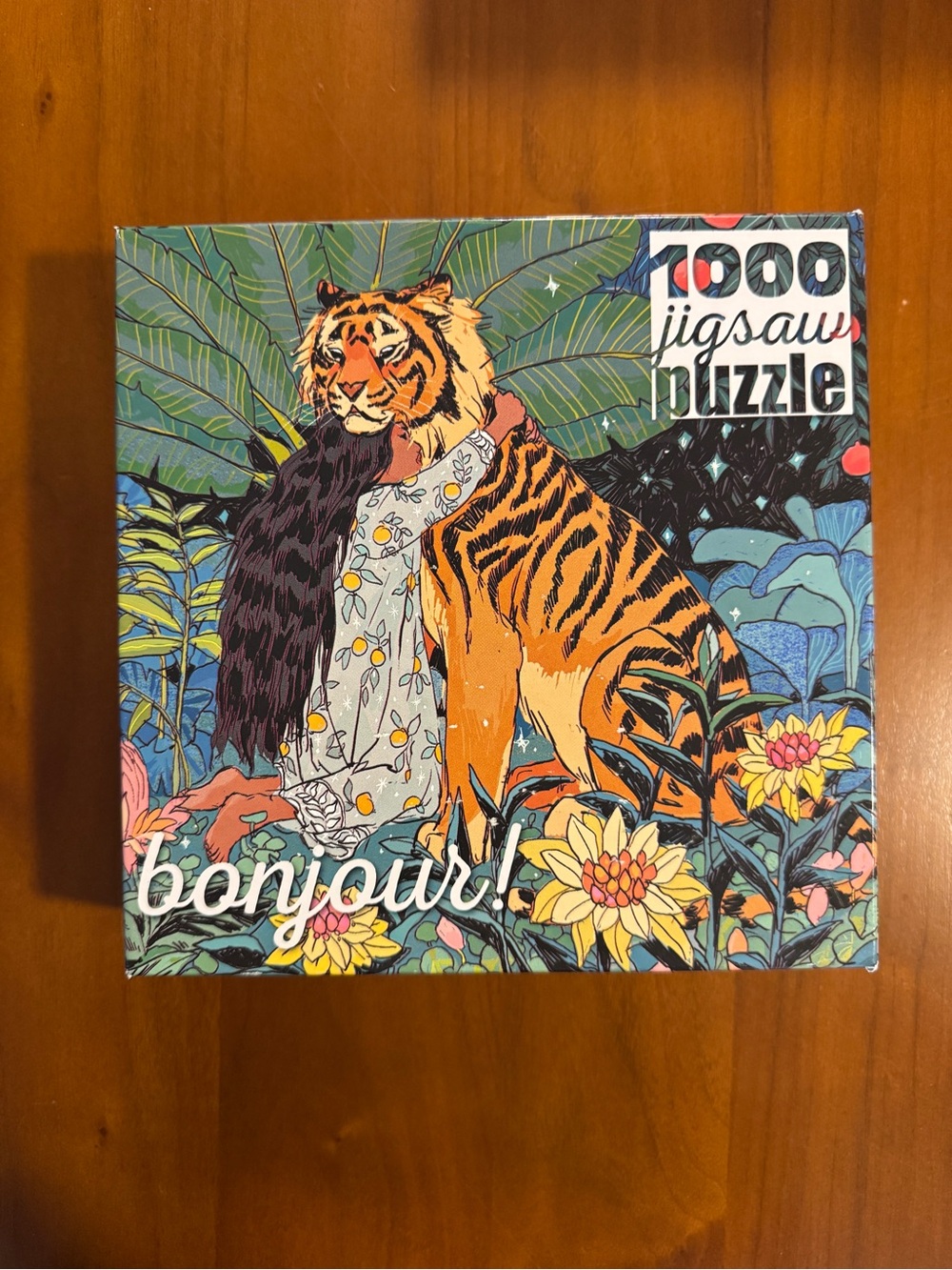 Bonjour! 1000-Piece Tiger Jigsaw Puzzle